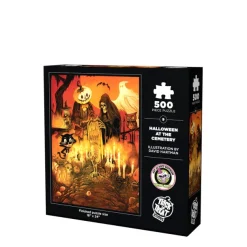 Halloween at the Cemetery 500 Piece Jigsaw Puzzle