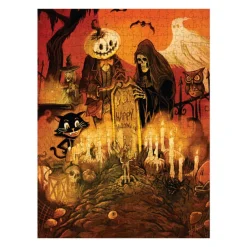 Halloween at the Cemetery 500 Piece Jigsaw Puzzle