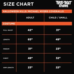 HALLOWEEN KILLS - MICHAEL MYERS ADULT COVERALLS