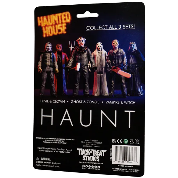 Haunt- Ghost & Zombie - 3.75" Figure 2 Pack