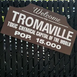 Toxic Avengers - Tromaville Wood Sign