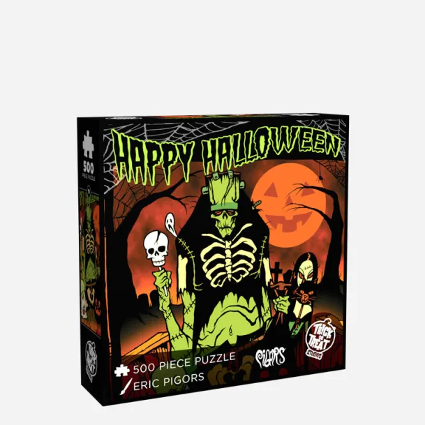 Toxictoons - Happy Halloween 500 Piece Jigsaw Puzzle